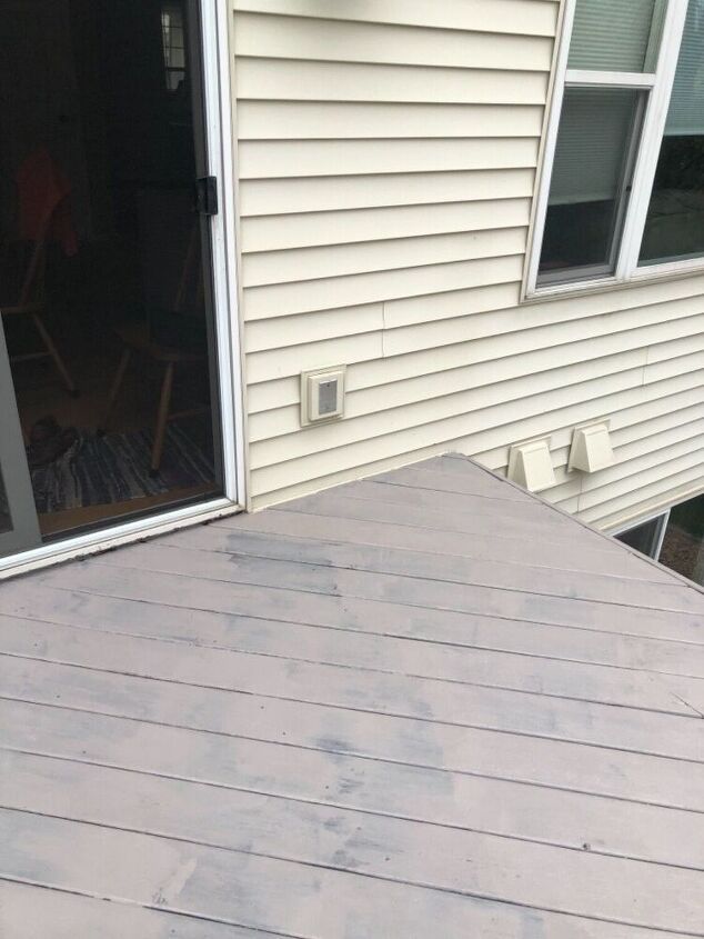 q how do i fix this deck painting disaster