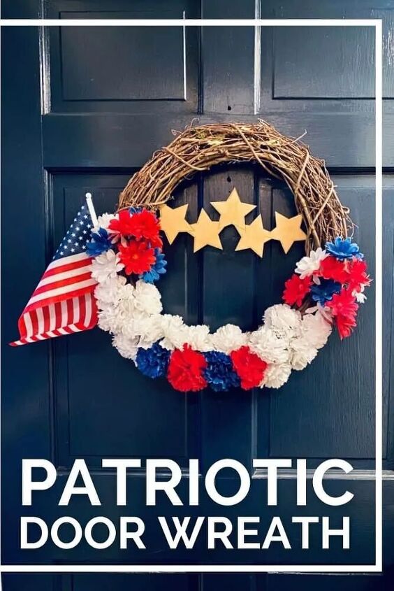 patriotic door wreath