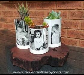 s 16 beautiful photo gift ideas for mom, These adorable customized PVC planters