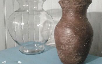 Manera súper fácil de convertir un jarrón de cristal en cerámica vintage
