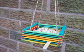  Alimentador de pássaros DIY - feito com palitos de picolé