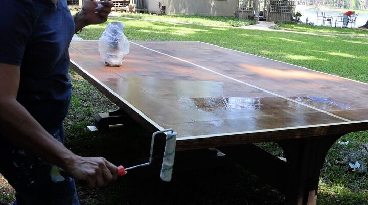 diy mesa de ping pong exterior