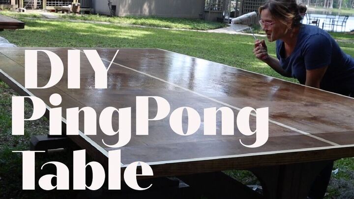diy mesa de ping pong exterior