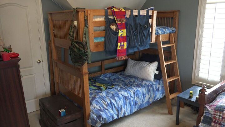 repurpose your kids bunkbed when they grow out of it