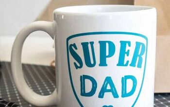 Taza del Día del Padre Cricut DIY Super Dad