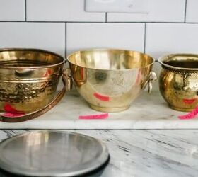 Scour your local thrift store for metal bowls to copy this pricey Anthropologie look