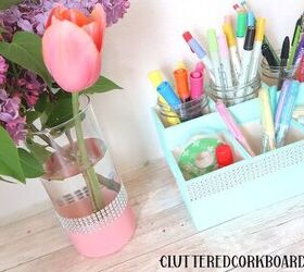 dollar tree diy simple wood desk organizer and an updated vase