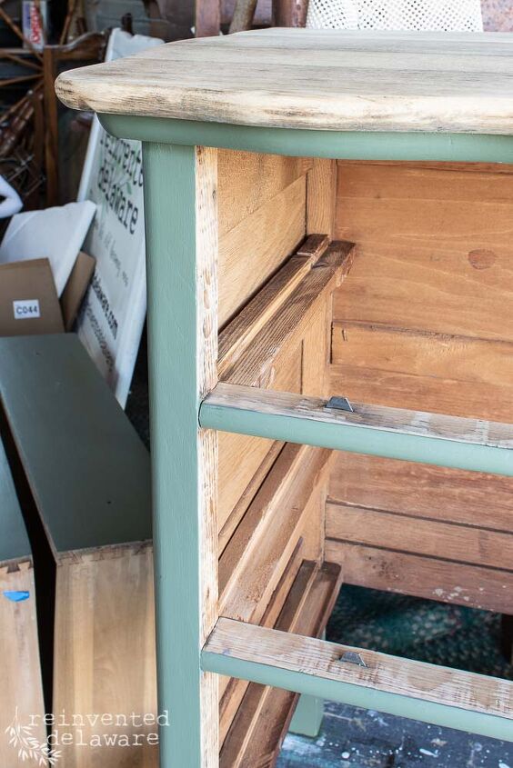 repurposed dresser converted to bathroom vanity