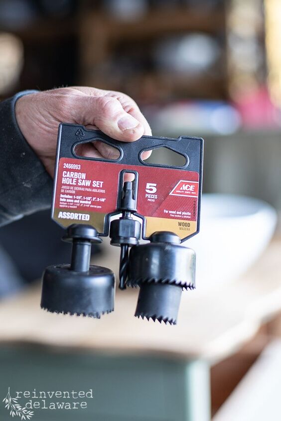 repurposed dresser converted to bathroom vanity
