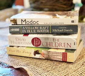 Here's a really beautiful way to reuse old books on your countertop