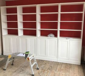 bespoke looking bookcase for ikea prices, Four Ikea Havsta Units