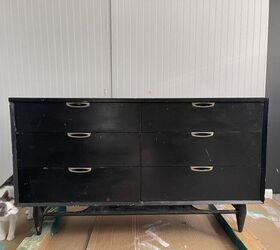We've seen a lot of painted dressers, but we've never seen anyone try this design before