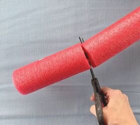 Cut the end off a pool noodle for the wackiest way to dress up your garden