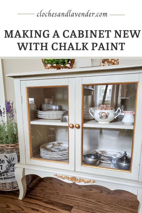 making a cabinet new with chalk paint