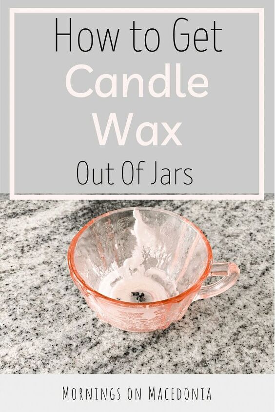 how to get candle wax out of jars
