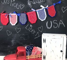 diy fabric garland for 4th of july