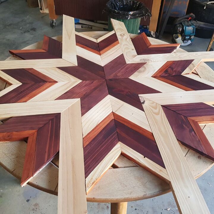 mesa redonda de edredn de granero