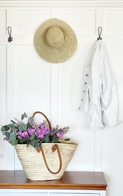 how to style a french market basket