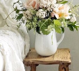 s 20 beautiful decor ideas for your end tables nightstands, A fresh floral arrangement