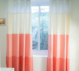 s 15 money saving curtain hacks that are too good to ignore, Stitch ombre denim curtains