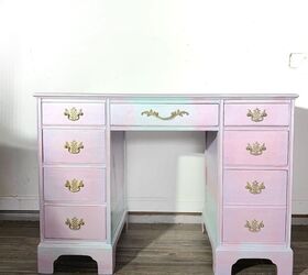 s 14 fun ways to update your kids rooms without hurting your wallet, Refresh a desk with magical ombre paint