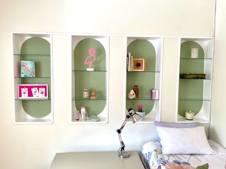 s 14 fun ways to update your kids rooms without hurting your wallet, Add bright backing to bookshelves