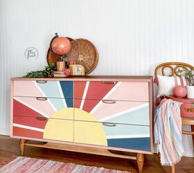 s 14 fun ways to update your kids rooms without hurting your wallet, Update a dresser with a sunny design