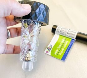 Take the top off of a basic solar light for this 10-minute backyard hack