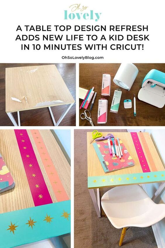 como personalizar uma mesa de brinquedo infantil com cricut joy