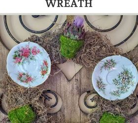 how to make a plate wreath