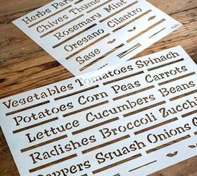 add instant charm to your yard with easy to make garden labels, About the stencils