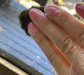 She wiped down her glass door with alcohol for this gorgeous makeover