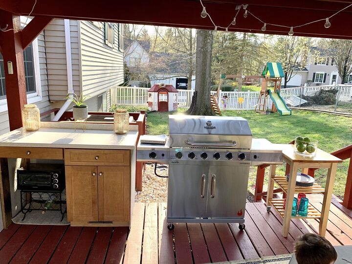 s the top 17 ways to improve your outdoor space before summer, Build an outdoor patio kitchen