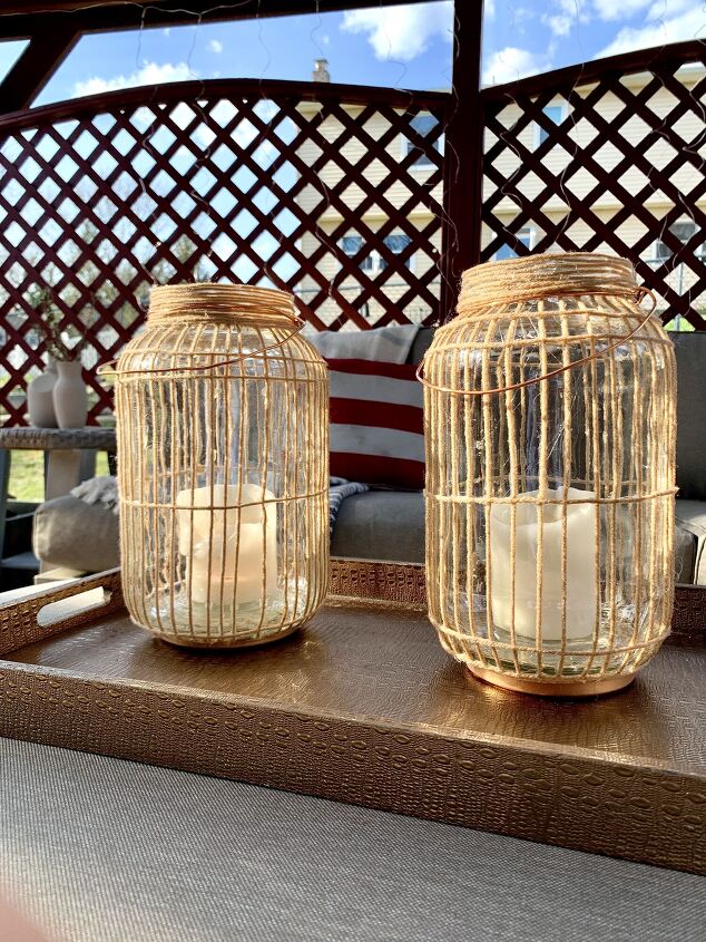 s the top 17 ways to improve your outdoor space before summer, Light up charming glass jar lanterns