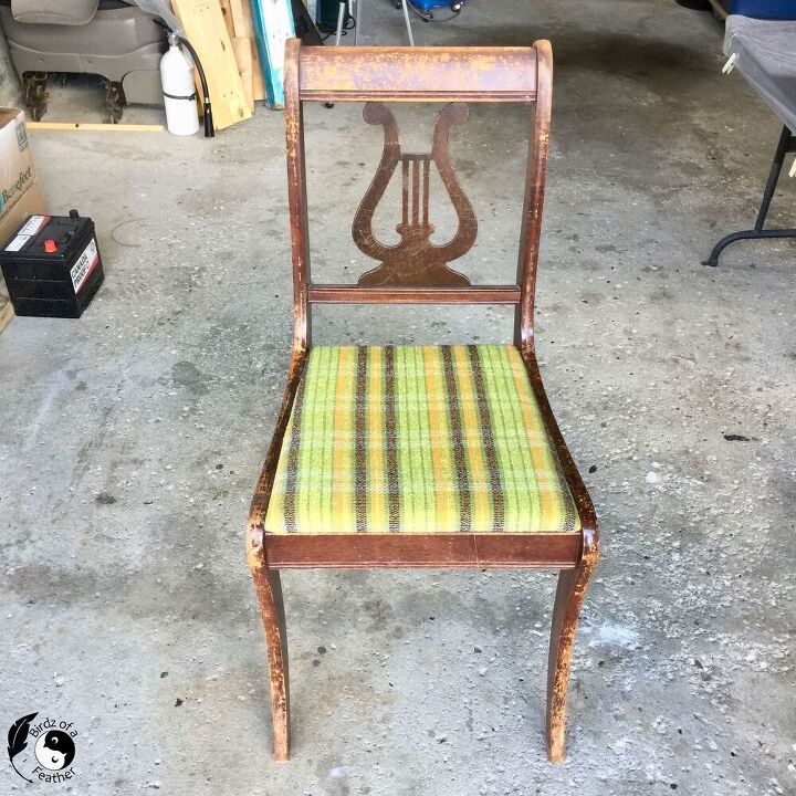 actualizar una silla con respaldo de arpa