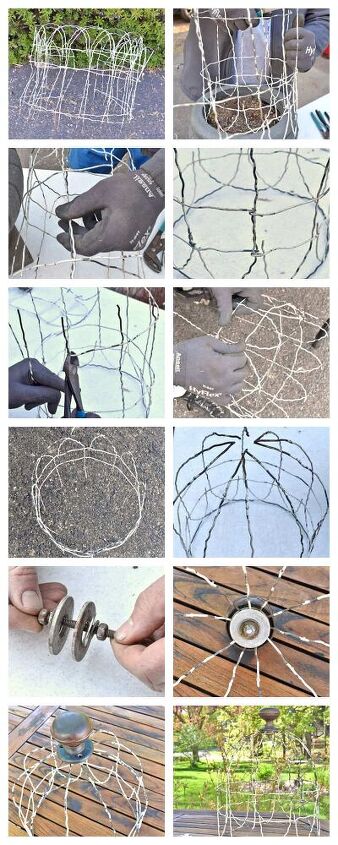 upcycled old garden fencing cloche how to