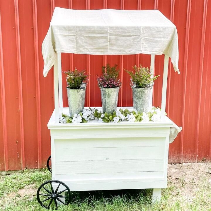 diy flower cart easy build tutorial cut list