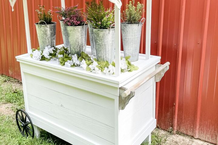 diy flower cart easy build tutorial cut list, DIY Flower Cart Easy Build Tutorial Cut List