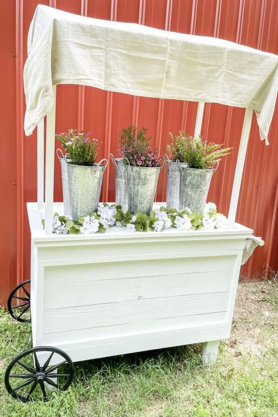 diy flower cart easy build tutorial cut list, DIY Flower Cart Easy Build Tutorial Cut List