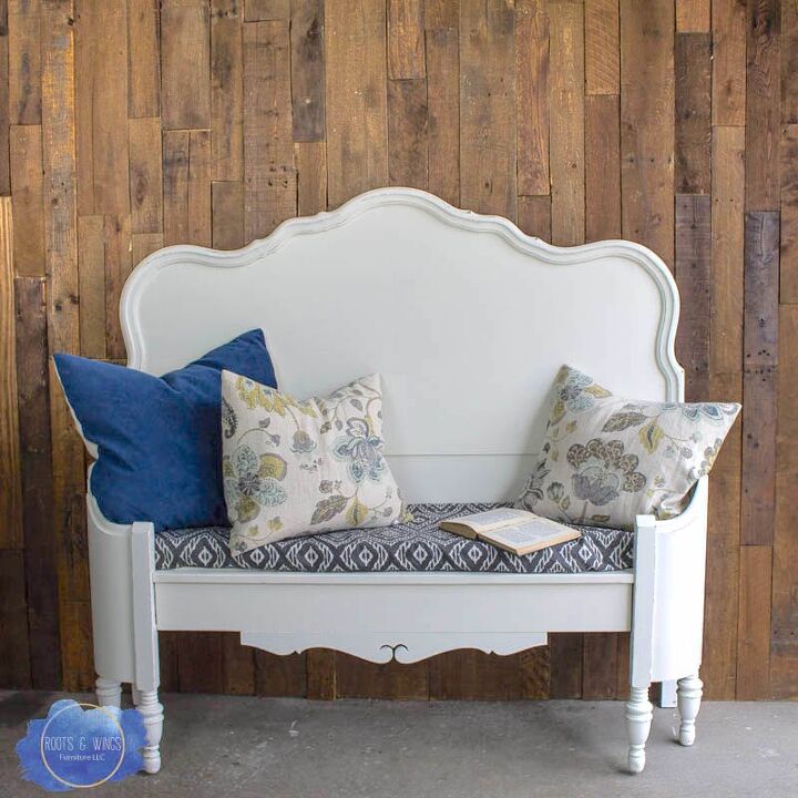 s 15 clever ways you never thought to use your old furniture, Build a fabulous headboard bench