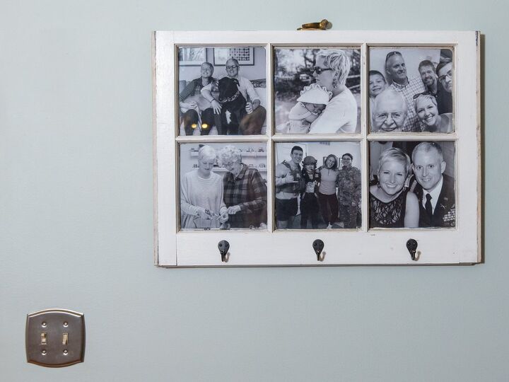 s grab an old window for these 11 diy decor ideas, Old Window Photo Display