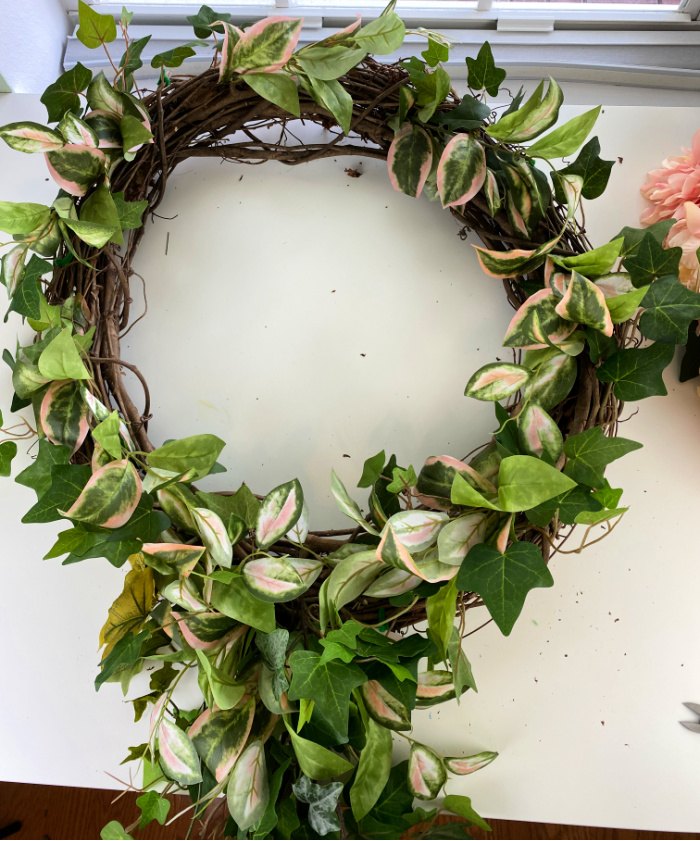 soft sherbet colored summer wreath