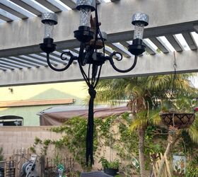 broken ceiling fan light kit to solar chandelier