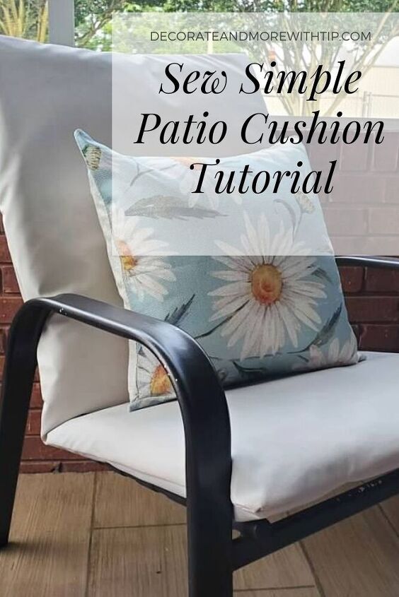 tutorial de costurar almofada de ptio simples