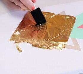 large scale gold leaf wall art