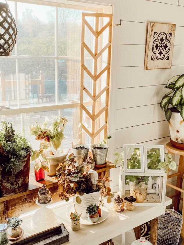 indoor outdoor mini plant trellis