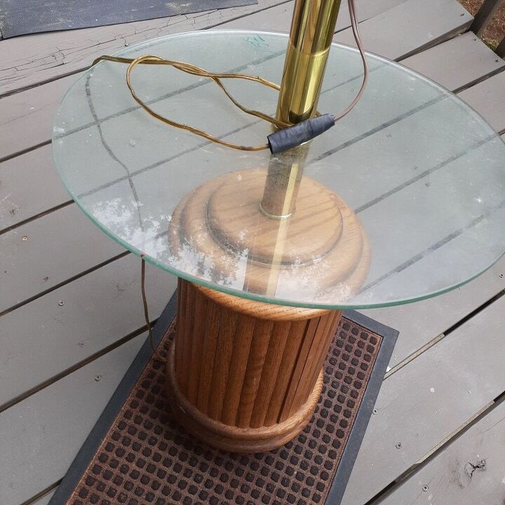q how to rewire and restore floor lamp table