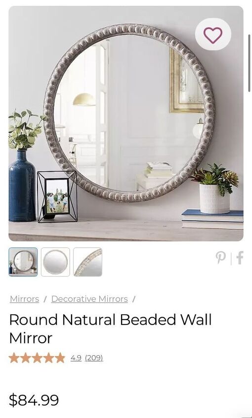 wood beaded mirror diy, Here are the wood beaded mirrors from Kirklands