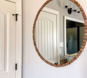 Wood Beaded Mirror DIY