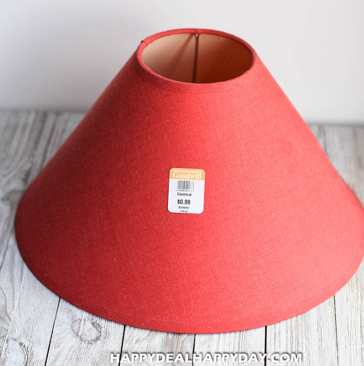 how to upcycle a thrift store lampshade